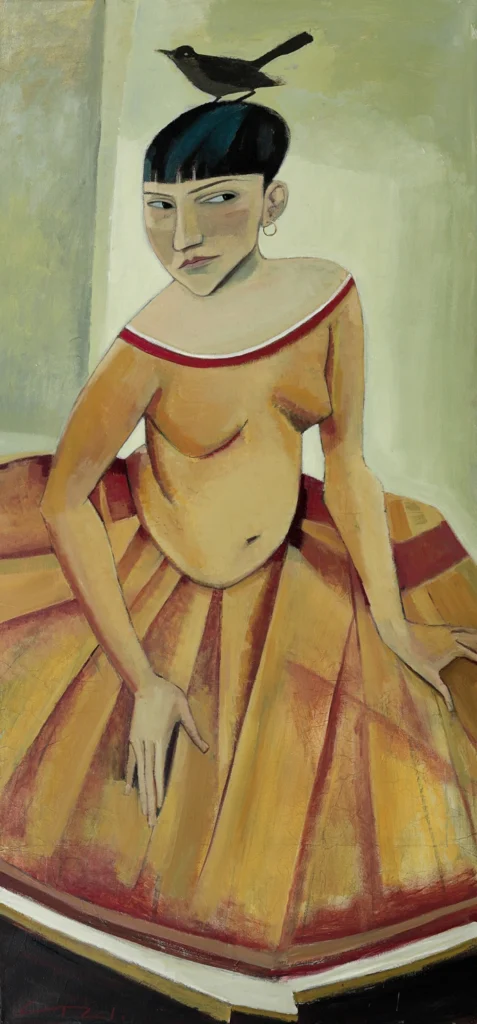 04_Trendafilov, Gudrun_WennIchMeinVögleinWär..150x70cmMischtechnikLeinwand